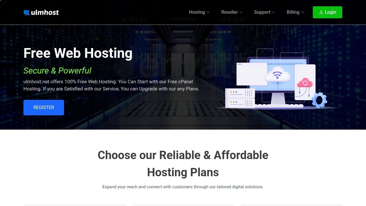 Free Web Hosting with cPanel | ulmhost.net offers Free Web Hosting for LifeTime