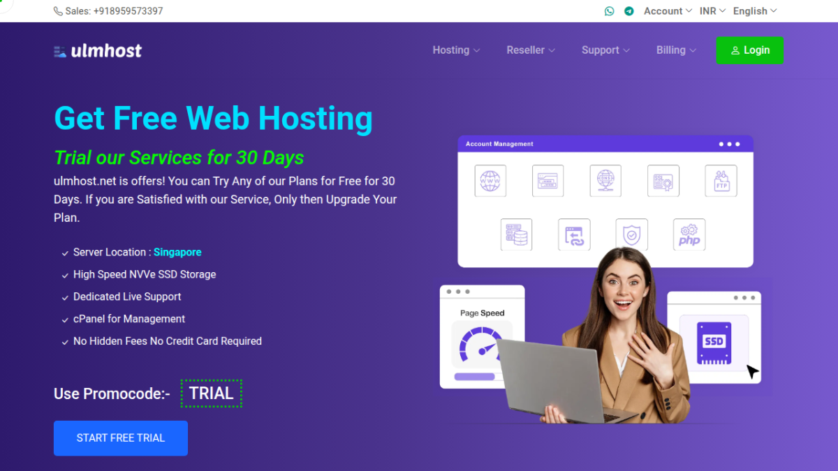 UltraFast Free Web Hosting for 30 Days | Best Chance for Beginner